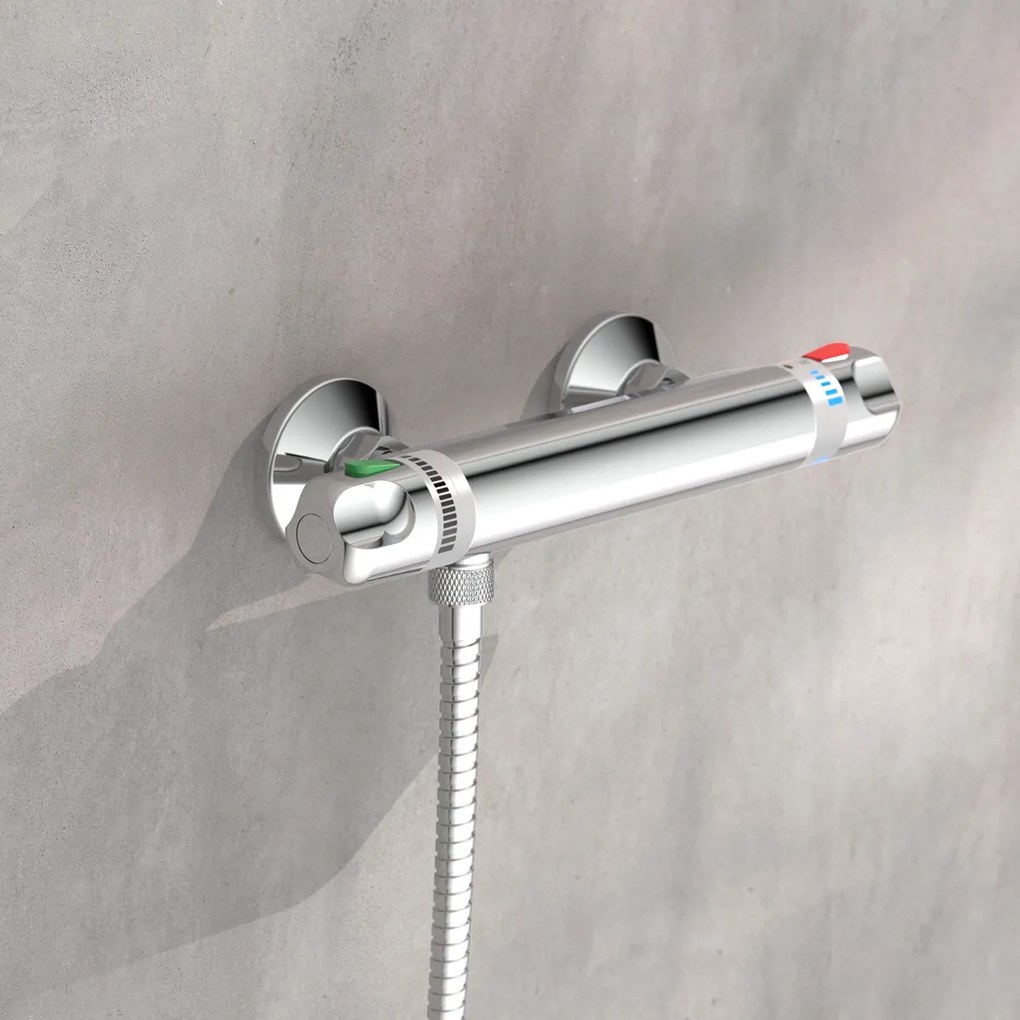 Schutte Vinea thermostatische douchekraan chroom