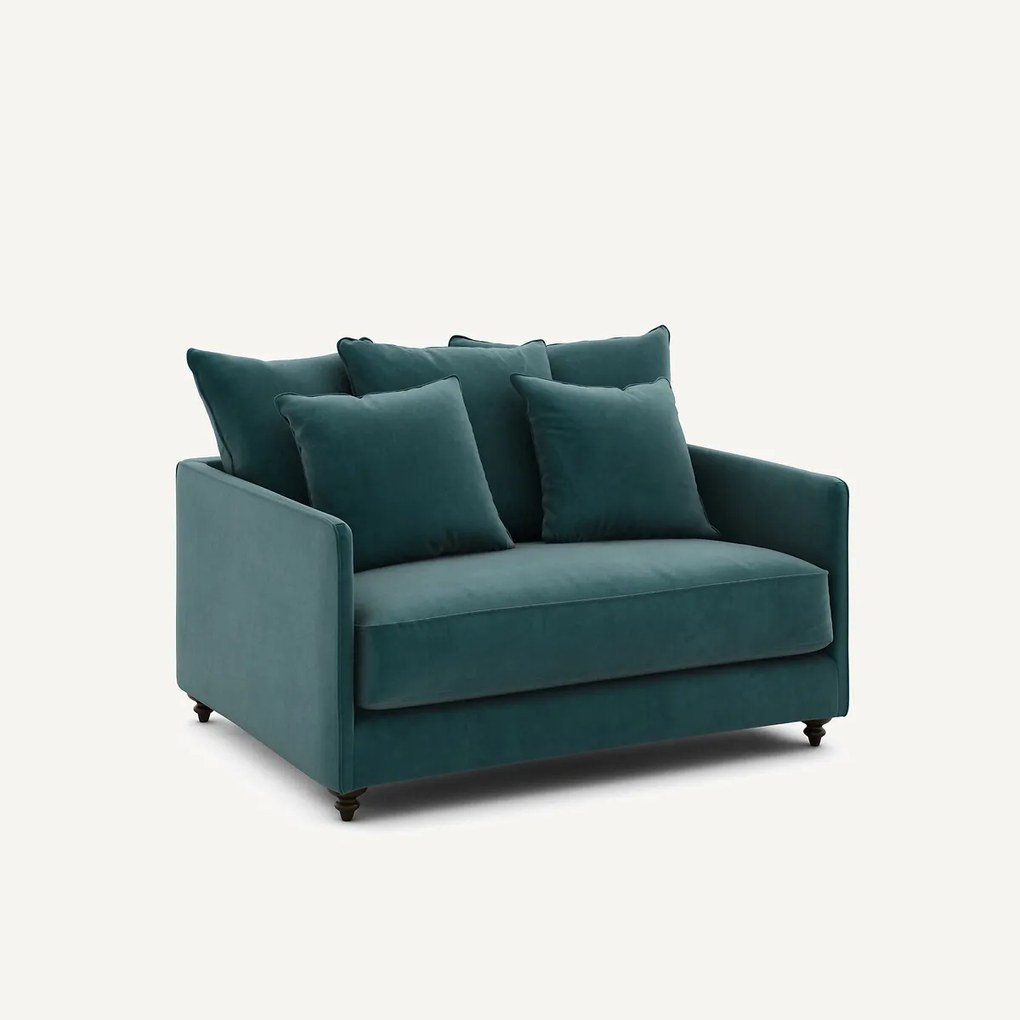 2-zits omvormbare bank van fluweel, Lazare