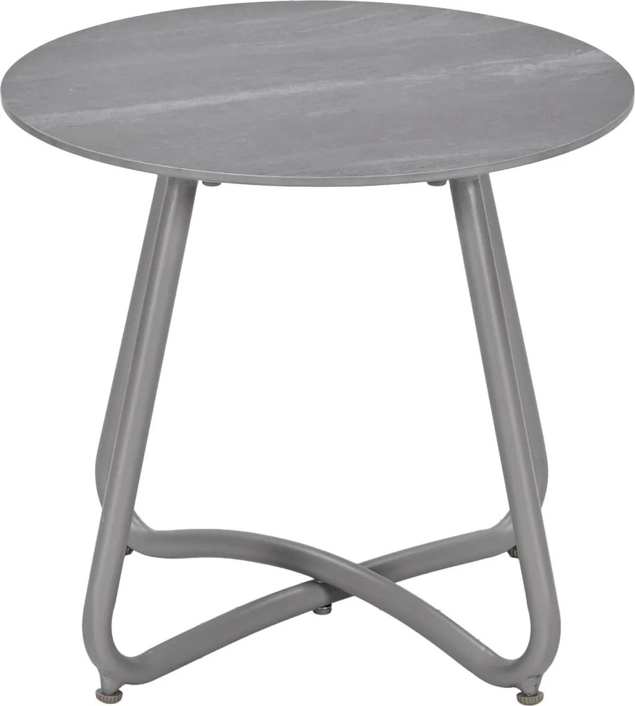 Garden Impressions Fons bijzettafel Ø45xH41 cm – taupe - Centostone Napoli sand