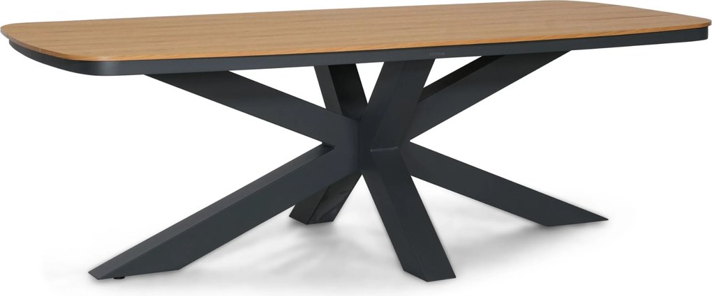 Tuinset 6 personen 220 cm Aluminium Grijs Lifestyle Garden Furniture Alessio/Camila