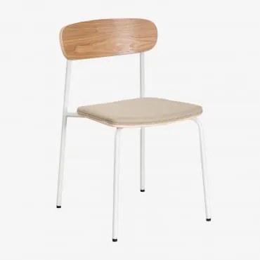 Set Van 2 Wilpier Stapelbare Eetkamerstoelen Tapioca Beige - Sklum