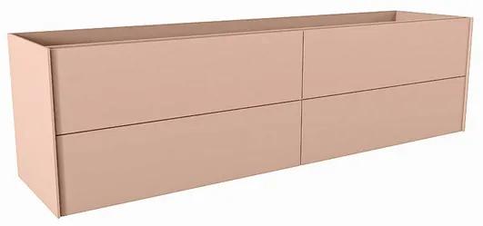 Mondiaz TENCE wastafelonderkast - 180x45x50cm - 4 lades - push to open - softclose - Rosee M37179Rosee