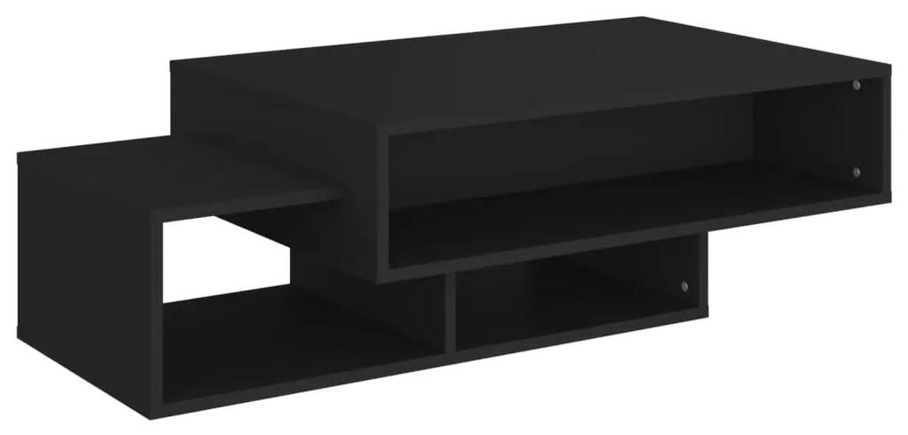 vidaXL Salontafel 105x55x32 cm spaanplaat zwart