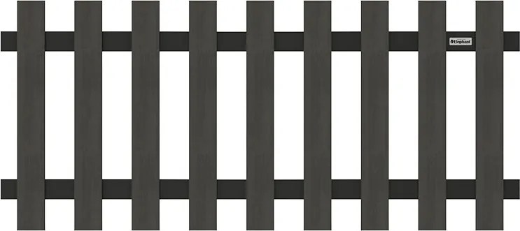 Tuinhek composiet Luxe antraciet met antraciet aluminium gepoedercoat frame (180 x 80 cm)