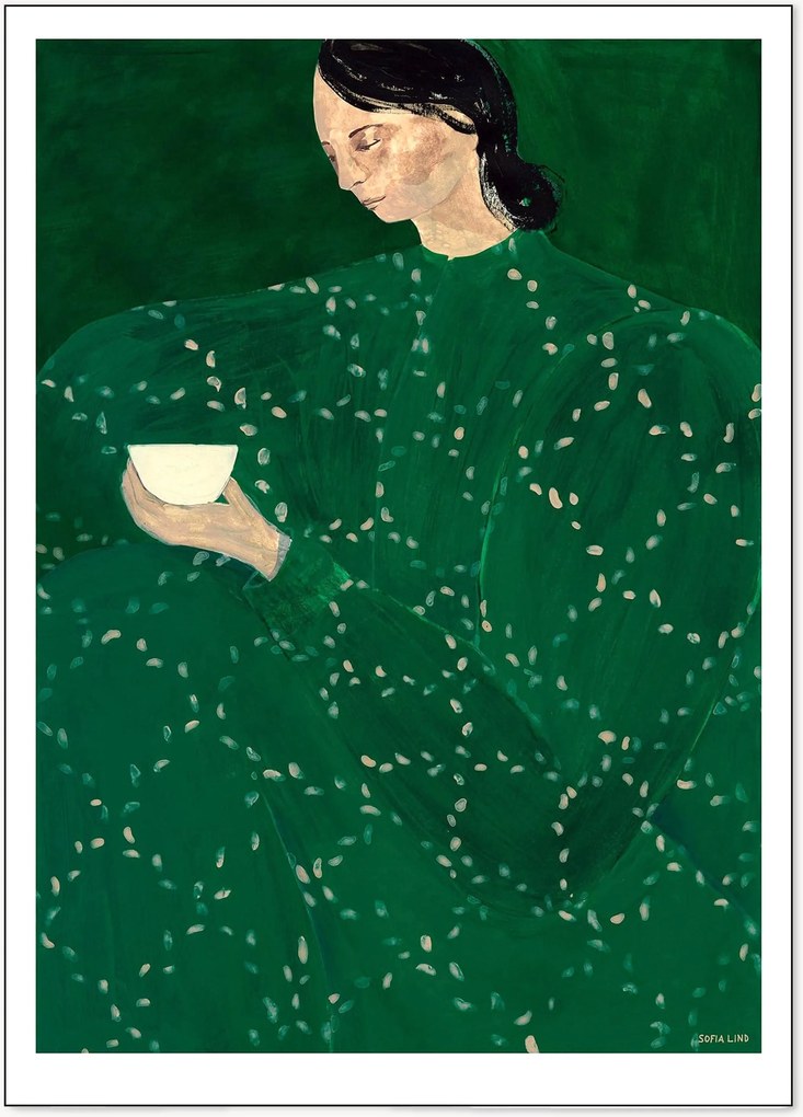 Poster Coffee Alone At Place De Clichy by Sofia Lind x The Poster Club