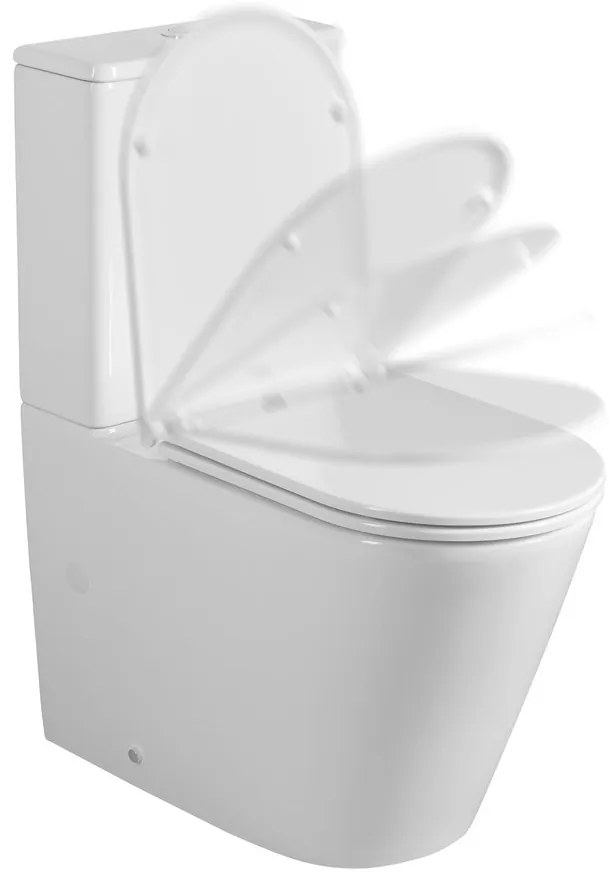 Sapho Avis softclose toiletzitting met quick release wit glans