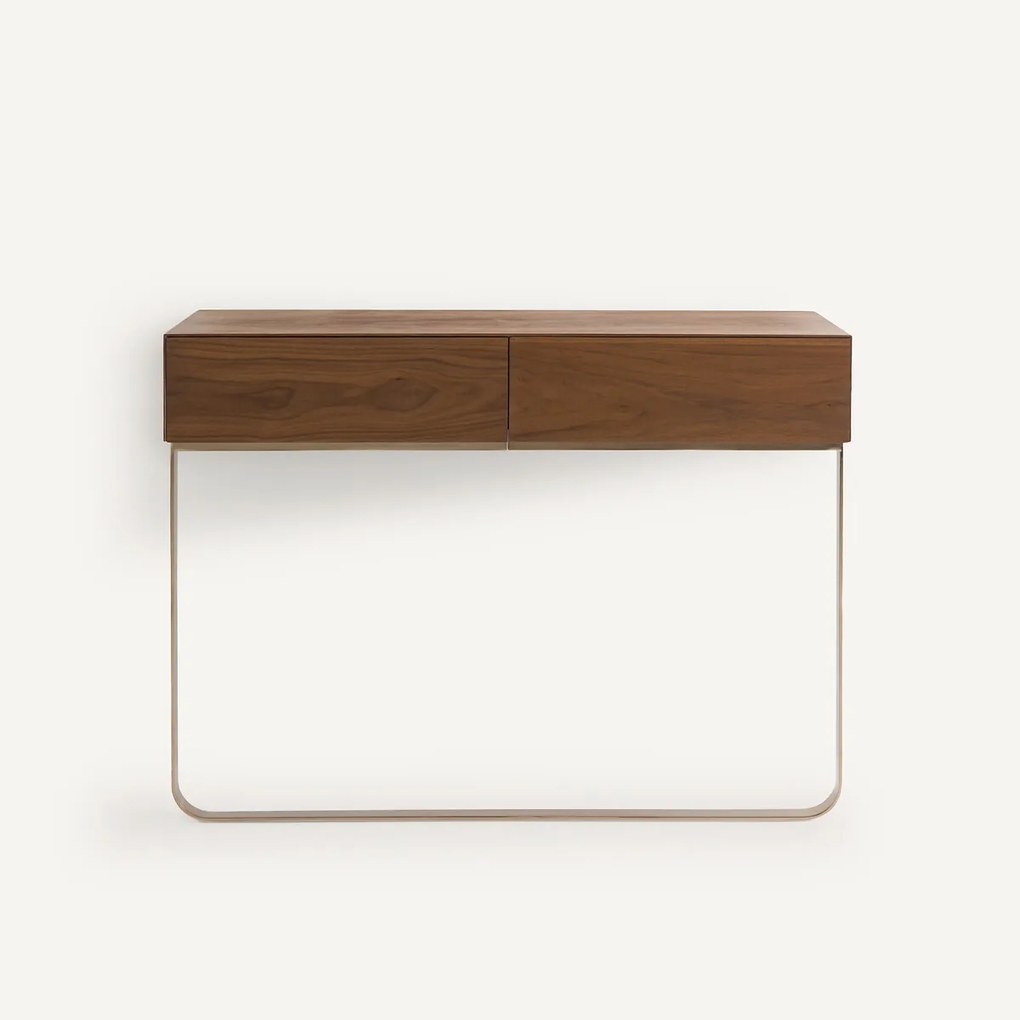 Wandconsole in walnootfineer, Merten