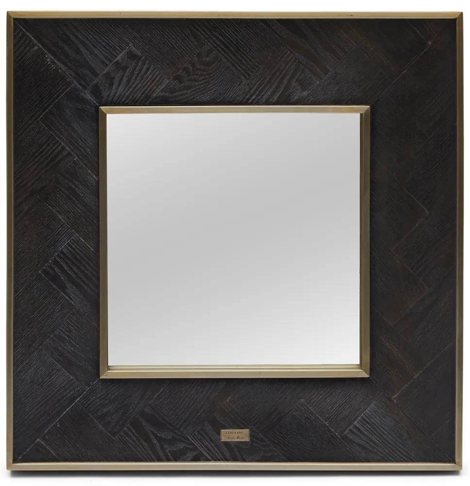 Rivièra Maison - Costa Mesa Mirror 60x60 - Kleur: zwart