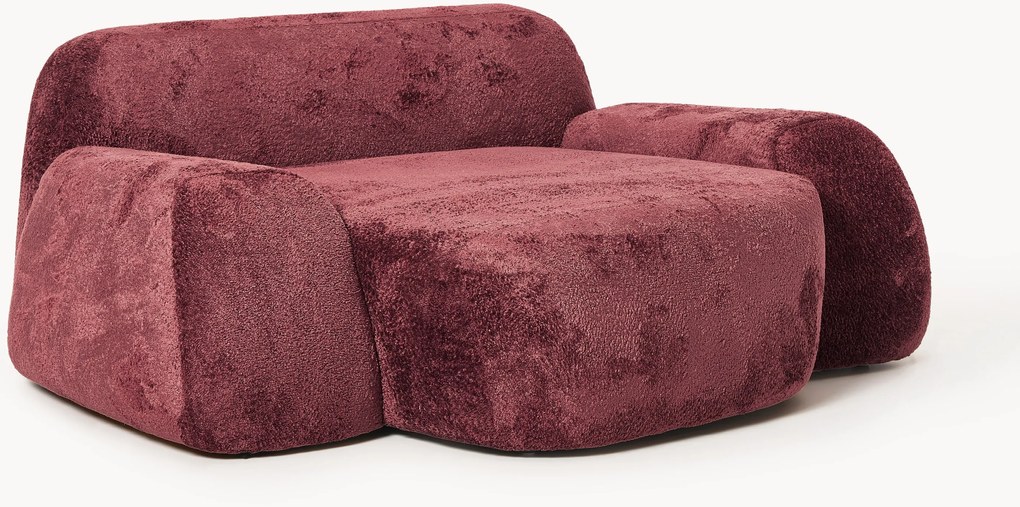 XL teddy bouclé loungestoel Wolke