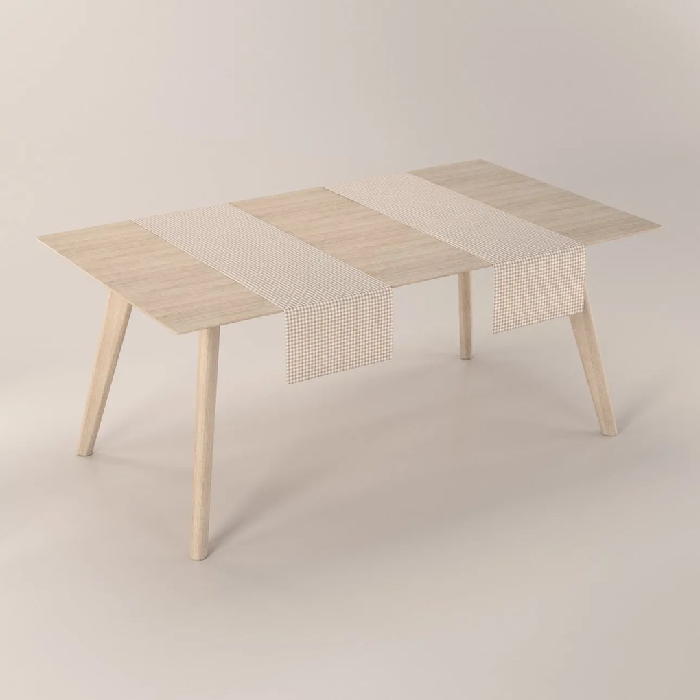 Dekoria Rechthoekige tafelloper, lichtbruin-ecru , 40 x 130 cm