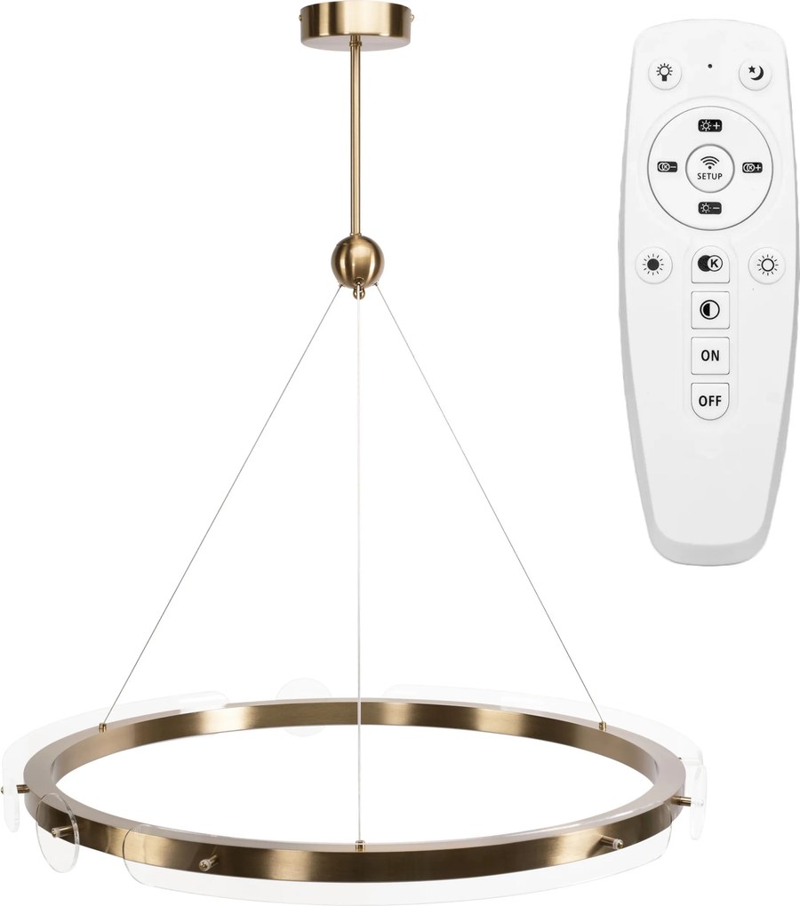 Plafondlamp Ophanglus LED APP1549-cp Gold Pilot