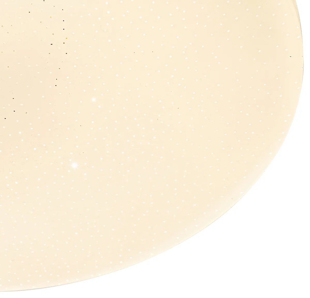 Smart plafondlamp wit 38 cm stereffect incl. LED met afstandsbediening - Extrema