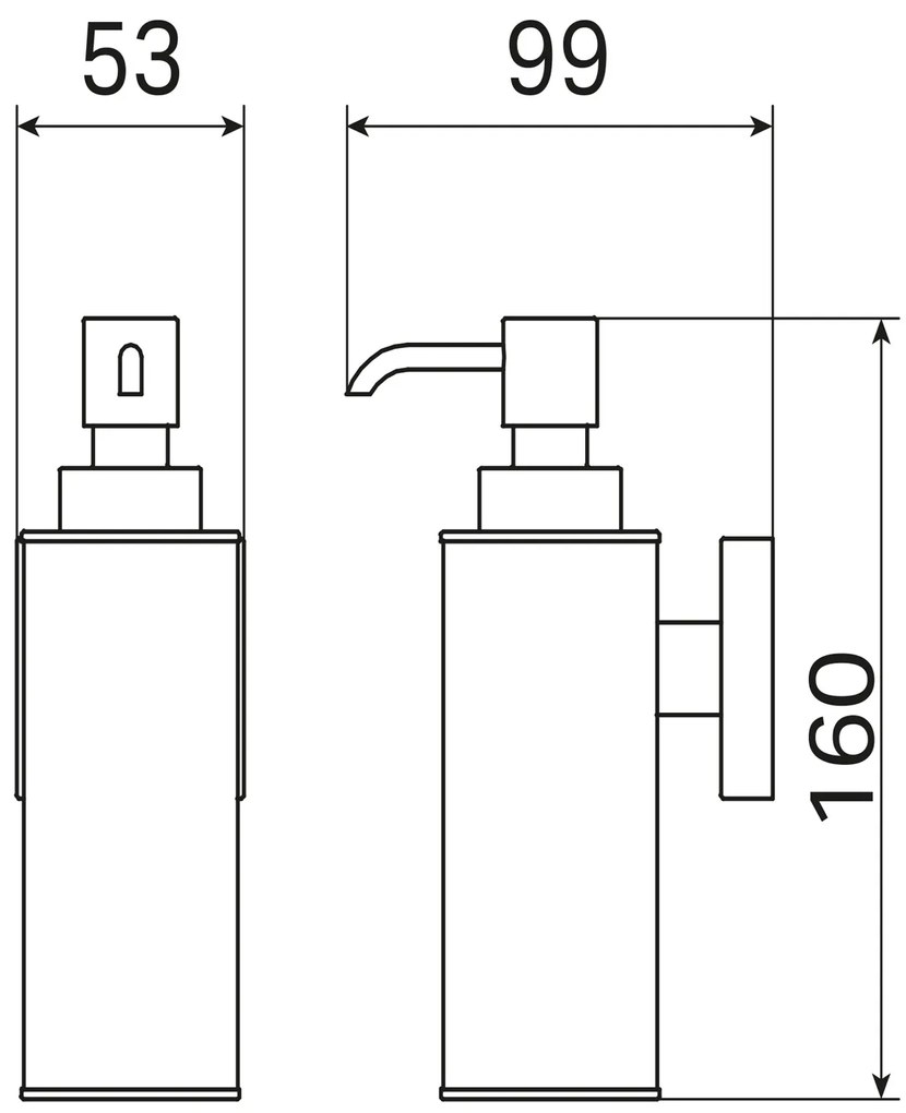 Haceka Mezzo zeepdispenser chroom