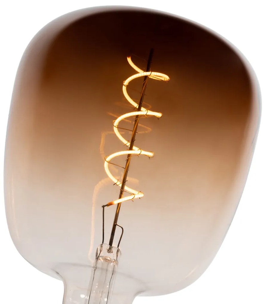 Set van 5 E27 dimbare LED lampen G140 bruin 4,9W 110 lm 1800K