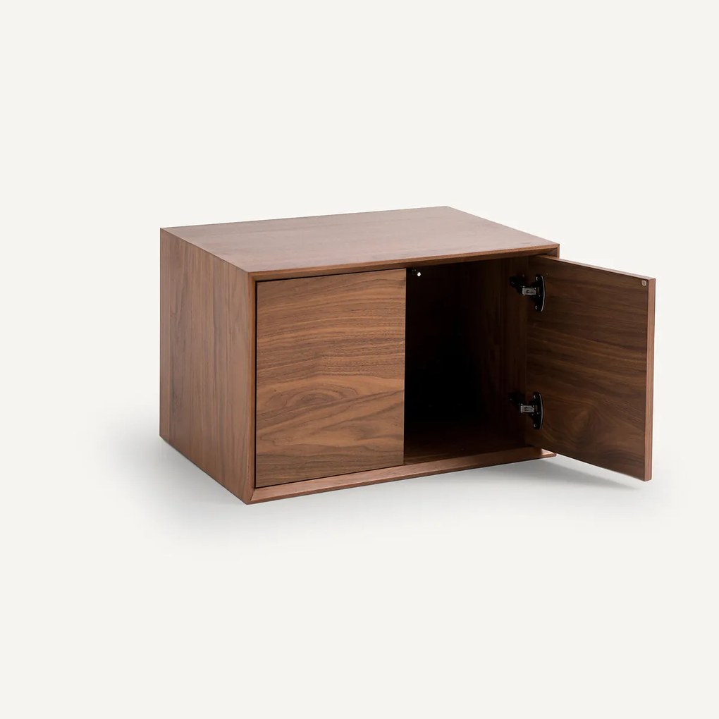 Kast L60 x D42 cm met notenhoutfineer, Archivita XL