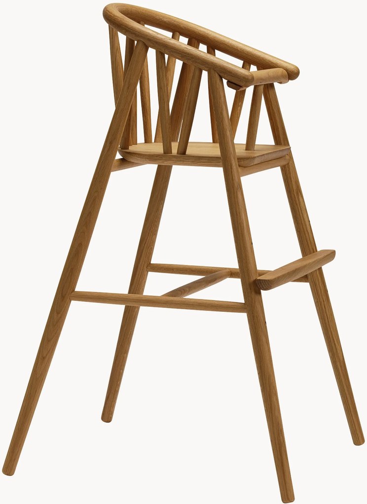 Handgemaakte kinderstoel Saga van eikenhout