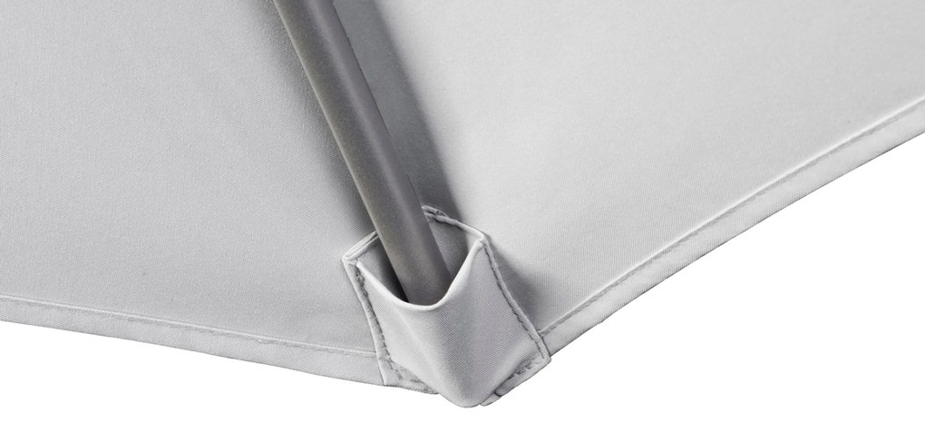 Zweefparasol  2.7 x 2.7m T2 (incl. voet en hoes) manhattan Grijs-antraciet Platinum Voyager