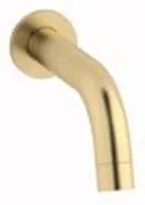 Plieger Roma baduitloop wandmontage 1/2x16.8cm geborsteld goud ID320 BRUSHED GOLD