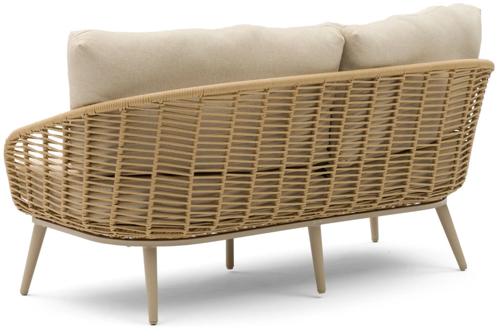 Stoel en Bank Loungeset 5 personen Aluminium/rope Zand/Beige  Coco Vinci/Ronda