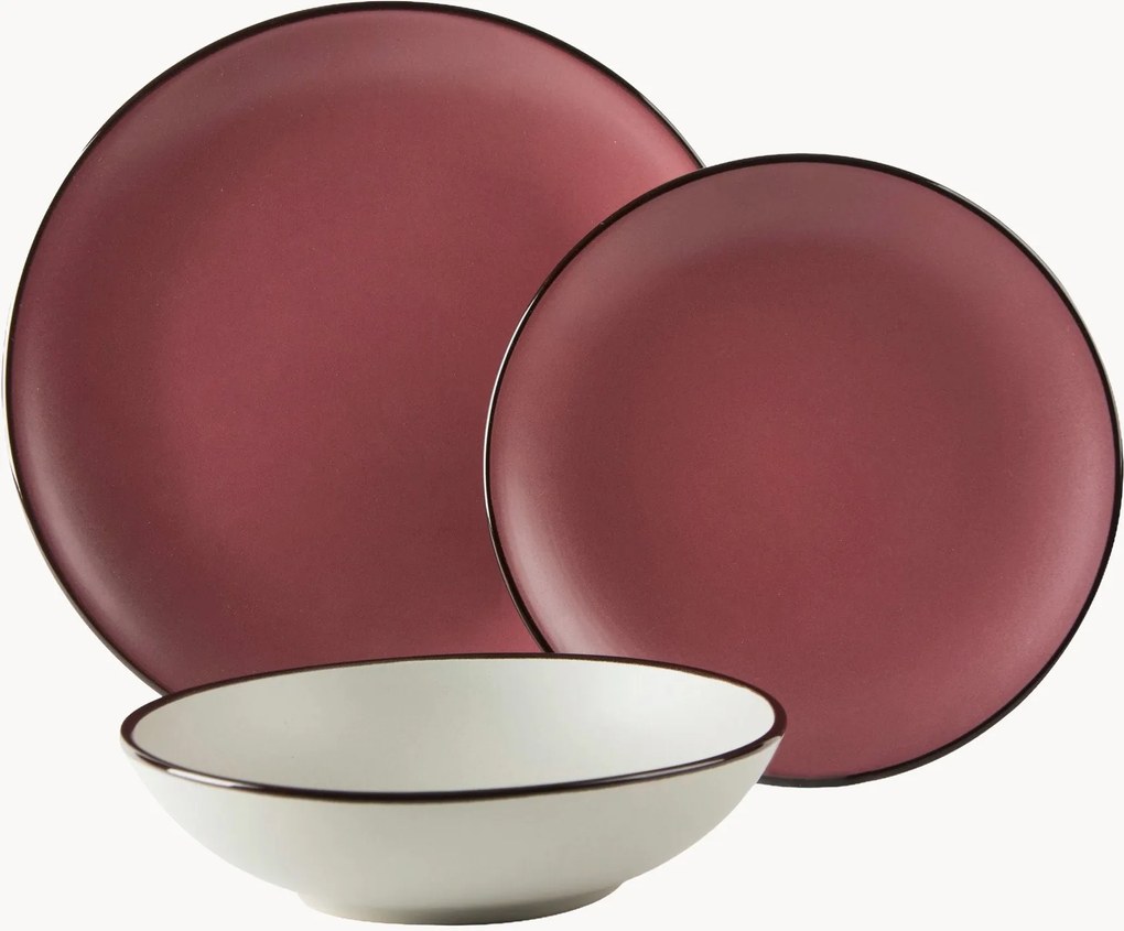 Serviesset Pink Moon, 6 personen, 18-delig