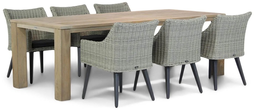 Garden Collections Milton/Brighton 240 cm dining tuinset 7-delig