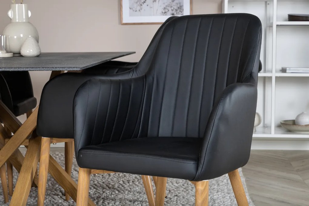 Jörn Eetkamerstoel - Rob - Zwart  - PU-Leer - Jörn