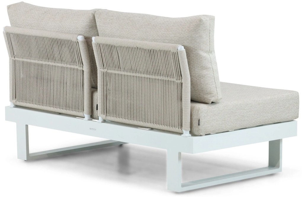 Hoek loungeset 5 personen Aluminium Wit  Lifestyle Garden Furniture Lorenzo