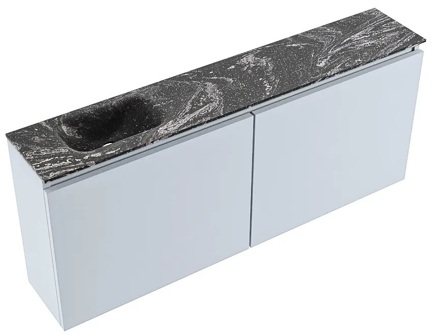 Mondiaz Ture DLux toiletmeubel 120cm clay met wastafel lava links zonder kraangat