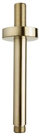 Mueller Gold inbouw regendouche met 20cm hoofddouche en plafondarm 15cm messing geborsteld