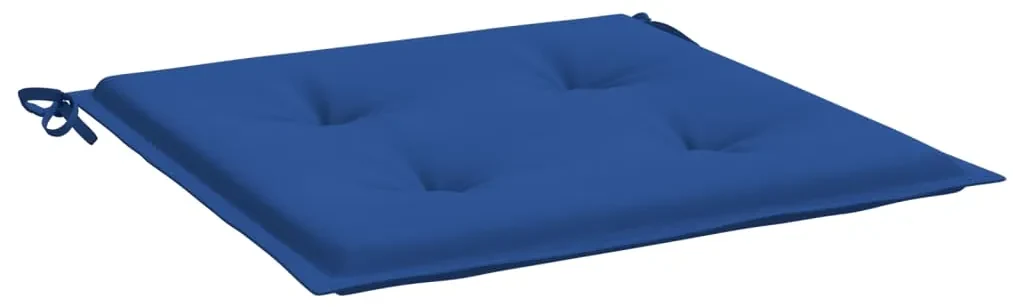 vidaXL Tuinstoelkussens 4 st 50x50x3 cm stof koningsblauw