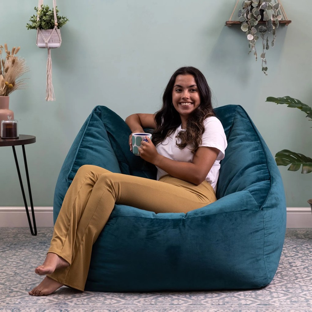 Natalia Velvet Armchair Bean Bag