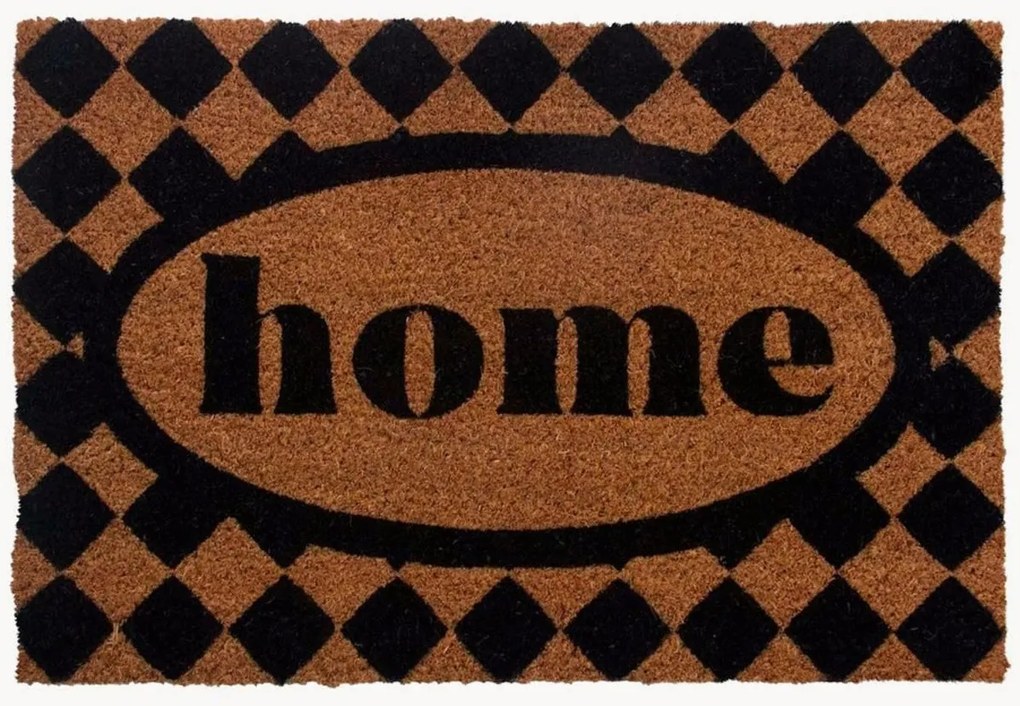 Handbeschilderde kokos deurmat Home