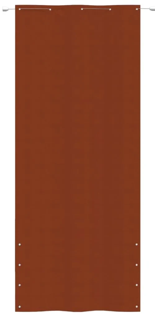 vidaXL Balkonscherm 100x240 cm oxford stof terracottakleurig