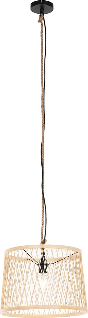 Landelijke buiten hanglamp rotan 40 cm - Calamus