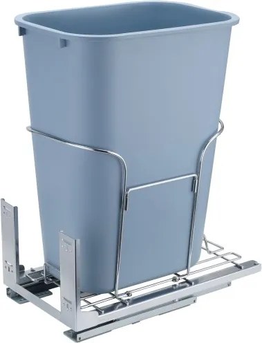 VEVOR Uitschuifbare afvalbak, 35L container, onderbouw-keukenafvalbak met schuif, laadvermogen 50 kg, PP+ ijzeren inbouw-prullenbak Multifunctionele afvalbak voor keukenkastjes etc.