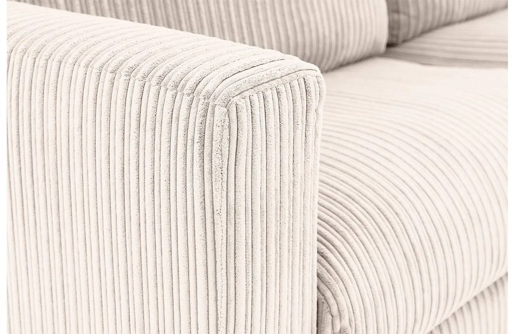 Goossens Bank Ravenia beige, stof, 3-zits, stijlvol landelijk