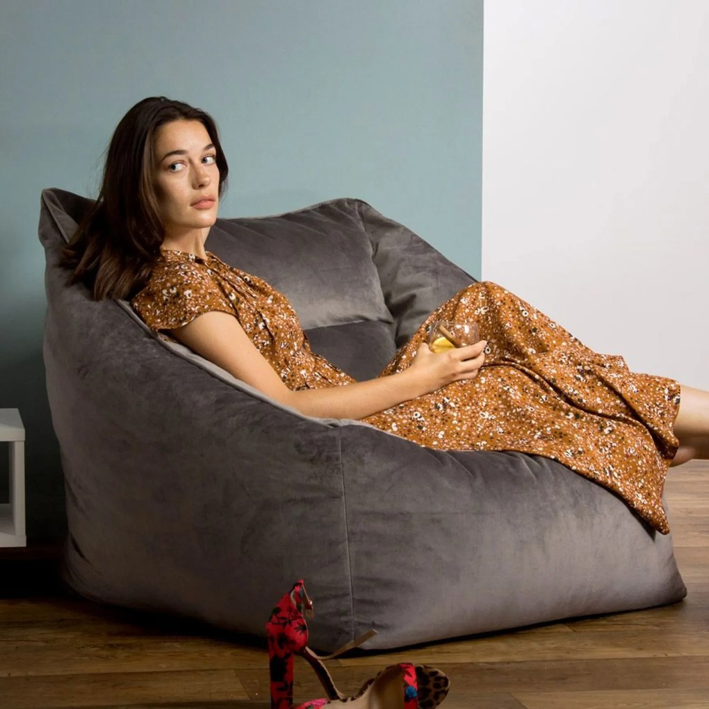 Natalia Velvet Armchair Bean Bag