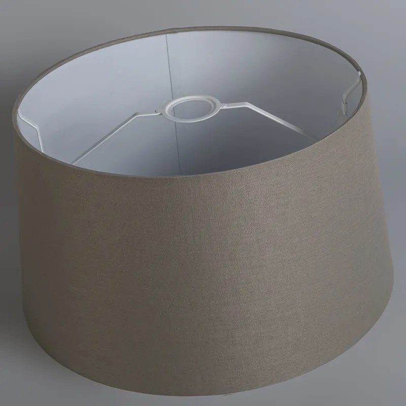 Moderne hanglamp zwart met kap 45 cm taupe - Combi 1