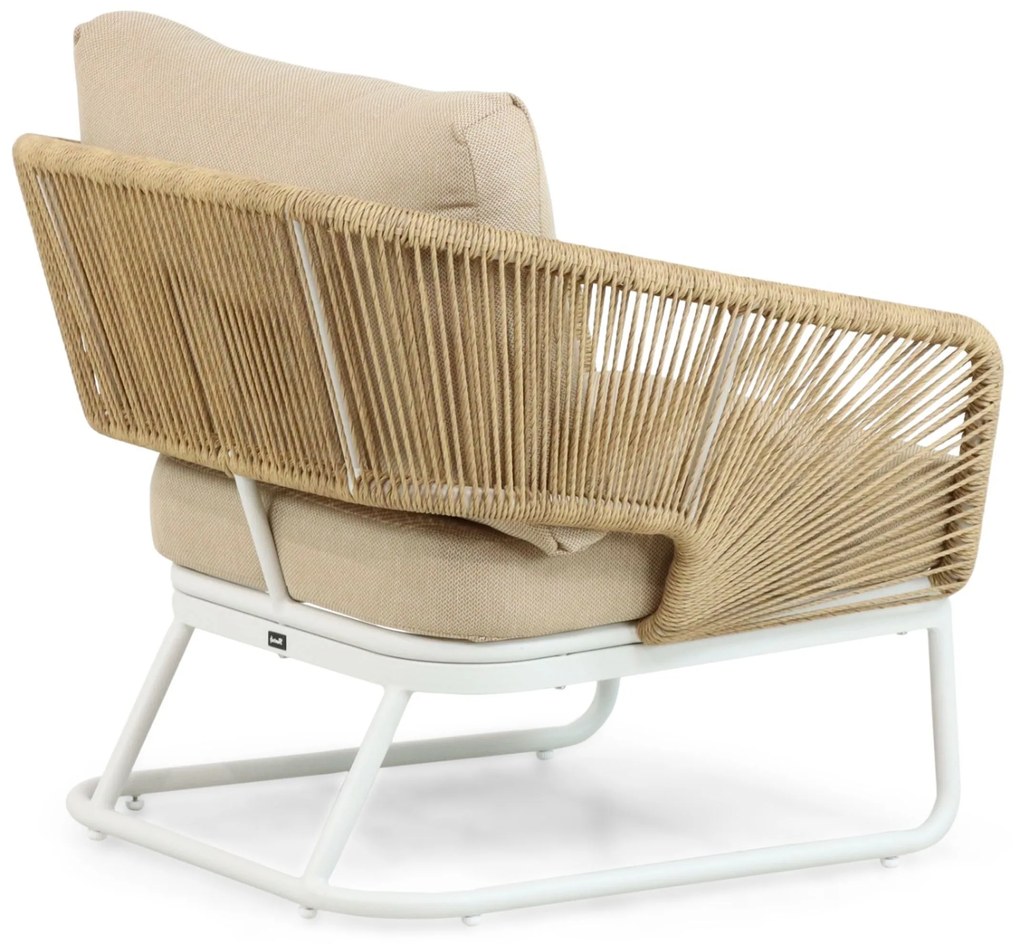 Stoel en Bank Loungeset 5 personen  Wit  Hartman Corsica/Lunaro