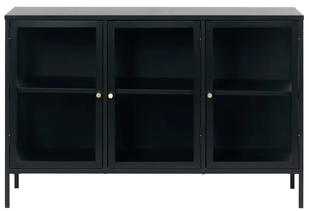 Metalen Dressoir 3 Deuren - 132x40x85cm.