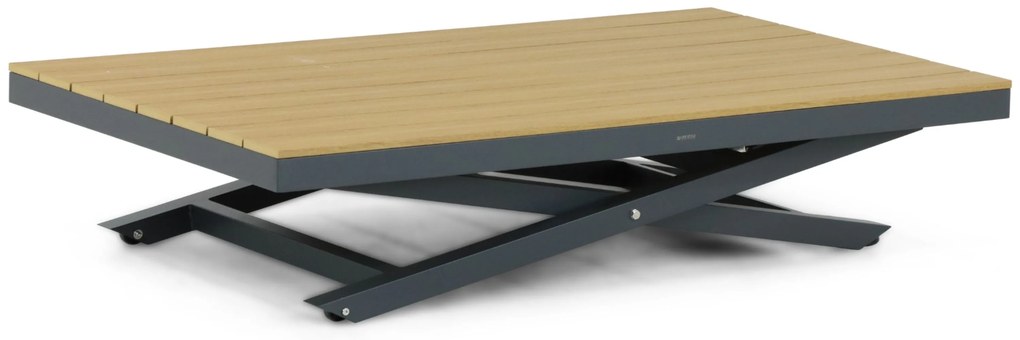 Hoek loungeset 6 personen Aluminium/Polywood (grey teakfinish) Grijs Lifestyle Garden Furniture Santiago
