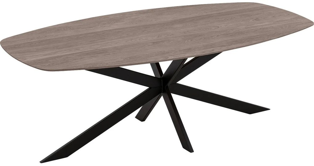 Goossens Excellent Eettafel Uniek, Semi ovaal 220 x 120 cm