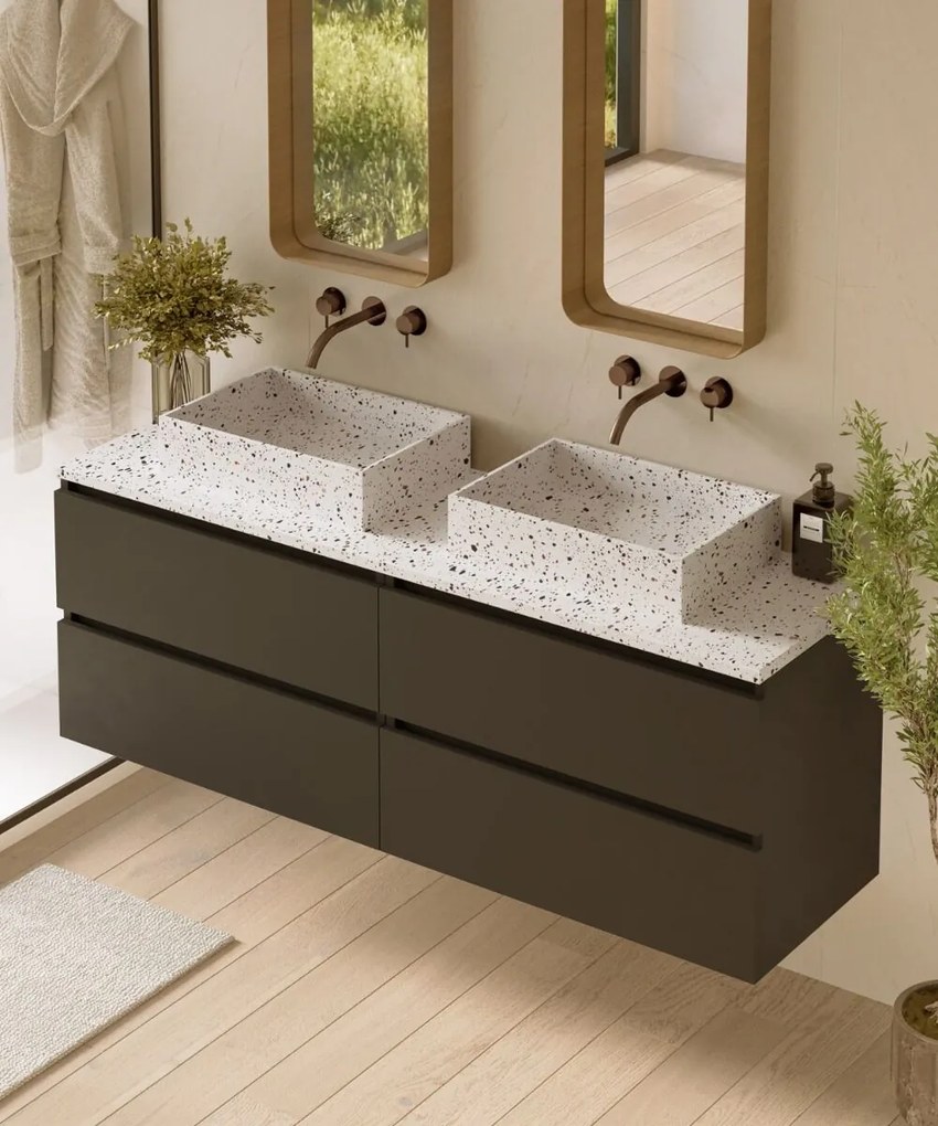 Saniclear Terrazzo toppaneel 161x46cm