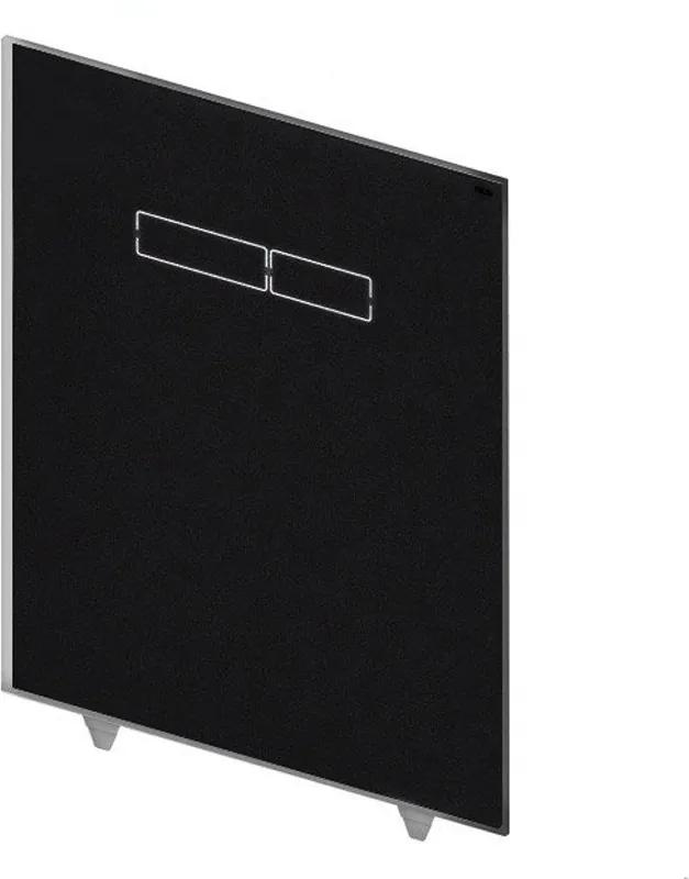 Bedieningsplaat Tece met Elektronische sen-Touch Bediening Glas Zwart
