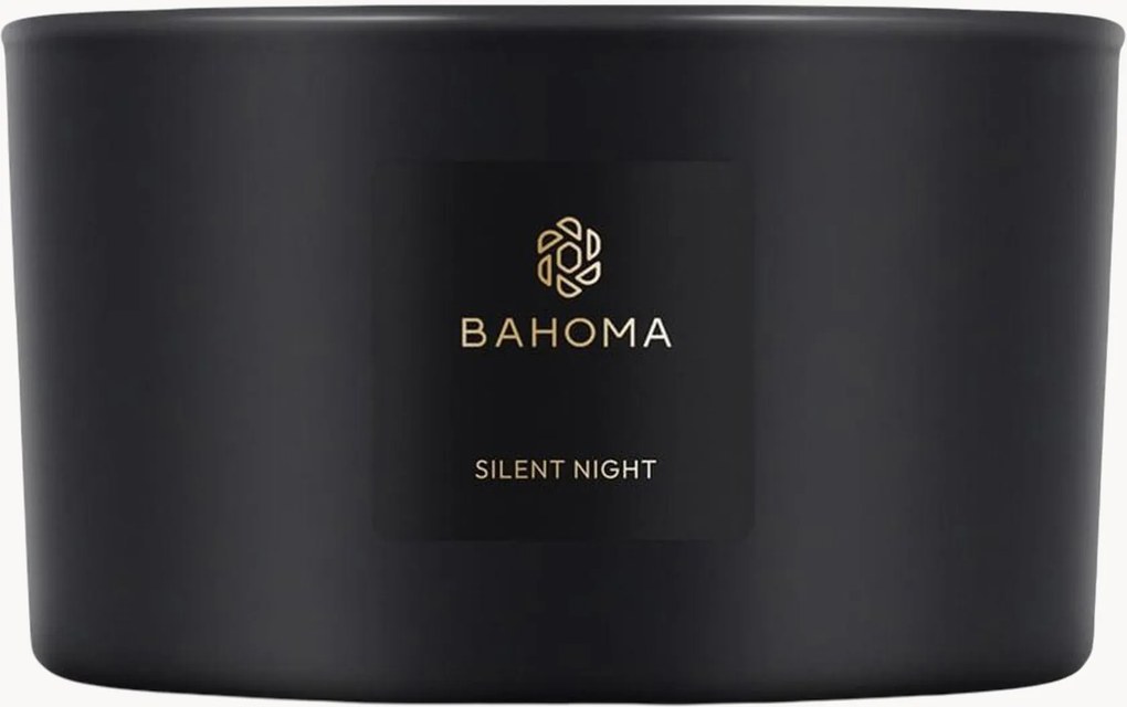 Handgemaakte 3-lonts geurkaars Silent Night (mandarijn, dennennaalden & vanille)
