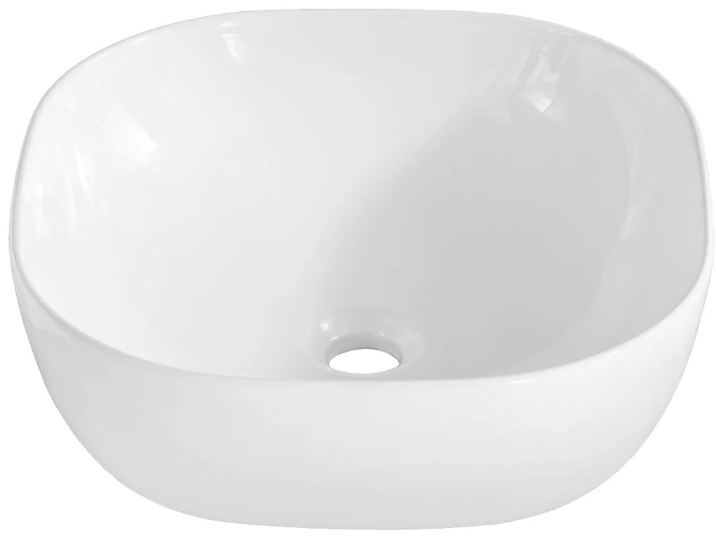 Comad Adele White badkamermeubel 80cm wit mat met 1 waskom en topblad eiken