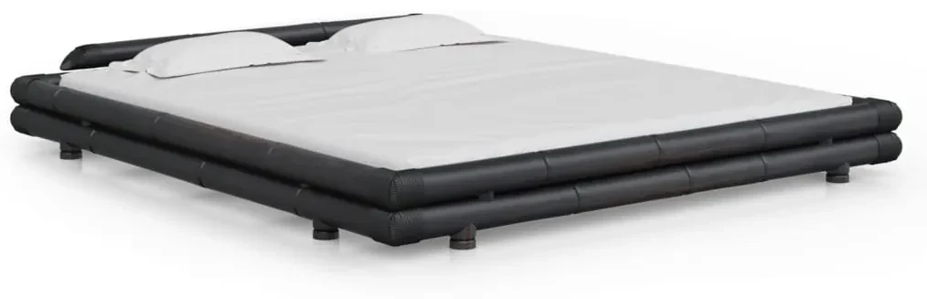 vidaXL Bedframe bamboe donkerbruin 180x200 cm