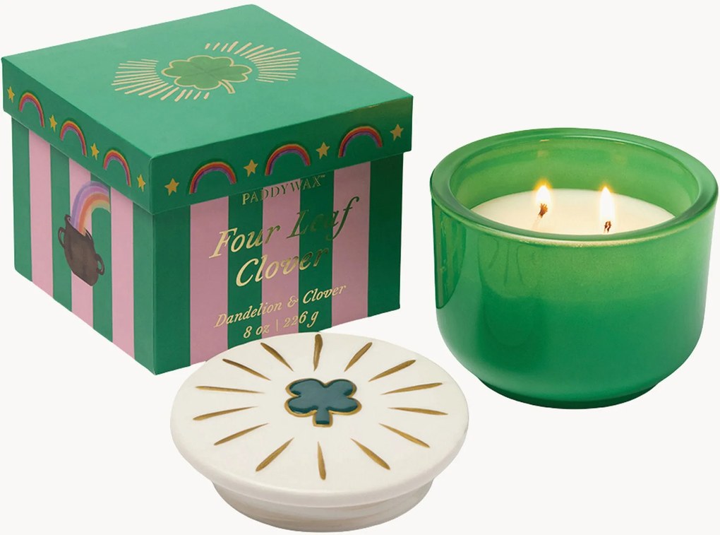 Geurkaars Four Leaf Clover (Paardenbloem, Klaver)