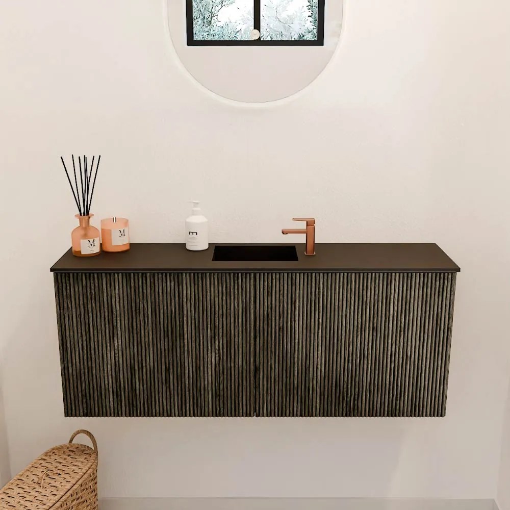Mondiaz Joya 100cm toiletmeubel shadow met wastafel faye midden 1 kraangat urban