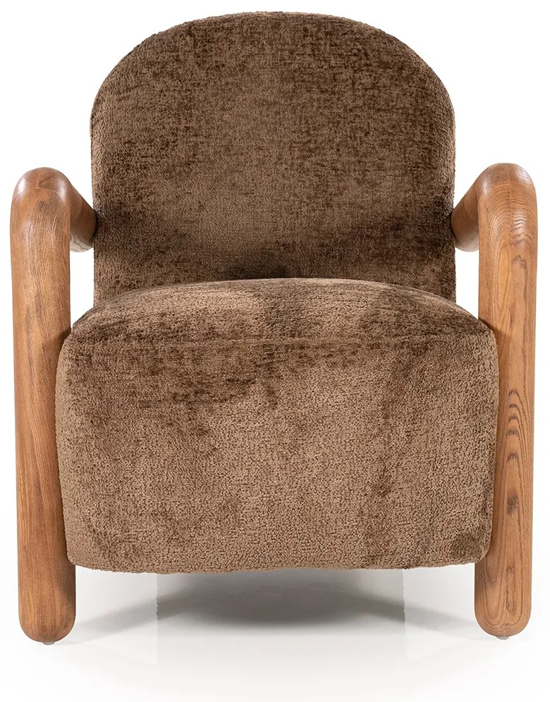 By-Boo Retrova Fauteuil Met Hout Bruin
